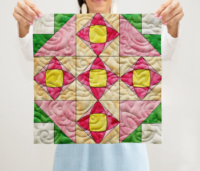 Shimmering Star Quilt Block Pattern | 6", 8", 10", 12", and 14" Size Versions Included # 286-B-3