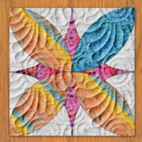 Alabama Beauty Quilt Block Pattern | 6", 8", 10", 12", and 14"  Size Versions Included # 218-B-3
