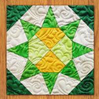 Sun Waves Quilt Block Pattern | 6", 8", 10", 12", and 14"  Size Versions Included # 331-B-3