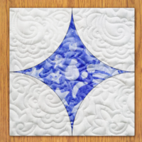 Shimmering Fans Quilt Block Pattern | 6", 8", 10", 12", and 14"  Size Versions Included # 355-B-3