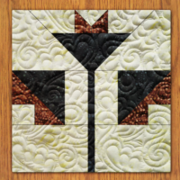 Carolina Lilies Variation Quilt Block Pattern | 6", 8", 10", 12", and 14"  Size Versions Included # 313-B-3