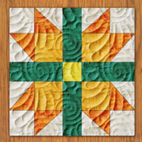 Autumn Keeper Quilt Block Pattern | 6", 8", 10", 12", and 14"  Size Versions Included # 290-B-3