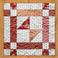 Candy Stars and Hashes Quilt Block Pattern | 16", 18", 20", 22", and 24" Size Versions Included # 165-B-4