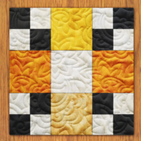 Honey Bee Quilt Block Pattern | 16", 18", 20", 22", and 24" Size Versions Included # 333-B-4
