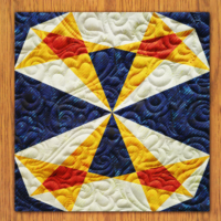 Firework Stars Quilt Block Pattern | 16", 18", 20", 22", and 24" Size Versions Included # 367-B-4