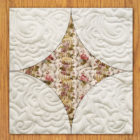 Shimmering Fans Quilt Block Pattern | 16", 18", 20", 22", and 24"  Size Versions Included # 355-B-4