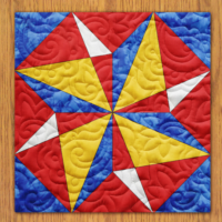 Winter Crystals Quilt Block Pattern | 16", 18", 20", 22", and 24"  Size Versions Included # 316-B-4