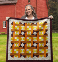 Woven Nine Patch Wall Quilt | 40x40 Inches # W-443