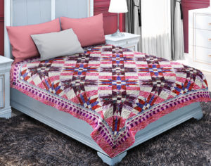 9 Patch Dahlias Pattern Patchwork