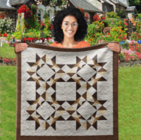 Exploding Star  Wall Quilt | 40x40 Inches # W-468