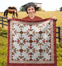 Northern Winter Pixies Wall Quilt | 40x40 Inches # W-412