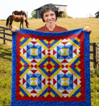 Alabama Mosaic Wall Quilt | 40x40 Inches # W - 302