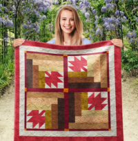 Messy Maple Wall Quilt | 40x40 Inches # W - 376