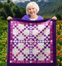 Multi Symbol Wall Quilt | 40x40 Inches # W - 369