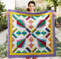 Flying Kite Wall Quilt | 40x40 Inches # W - 318