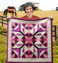 Honeysuckle Wall Quilt | 40x40 Inches # W - 317