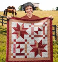 Candy Stars and Hashes Wall Quilt | 40x40 Inches # W-165