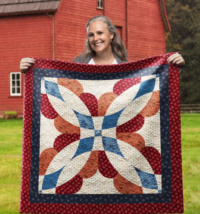 Garden Starlets Wall Quilt | 40x40 Inches # W-467