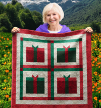 Gift Box  Wall Quilt | 40x40 Inches # W-436