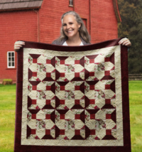 Marquise Crosses Wall Quilt | 40x40 Inches # W - 358