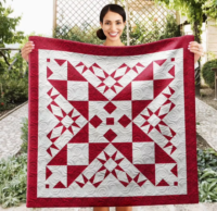 Ohio Star Clusters Wall Quilt | 40x40 Inches # W - 345