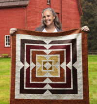 Maze Cube Wall Quilt | 40x40 Inches # W - 404