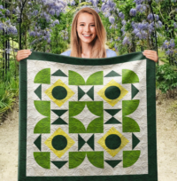 Scope Sight Wall Quilt | 40x40 Inches # W - 421