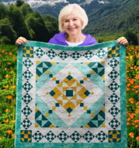 Ohio Star Chainlinks Wall Quilt | 40x40 Inches # W - 429