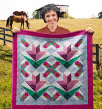 Countered Arrows Wall Quilt | 40x40 Inches # W - 368