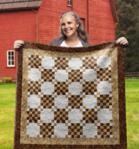 Checkerboard Chains Wall Quilt | 40x40 Inches # W - 314