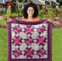 Cubed Whirls Wall Quilt | 40x40 Inches # W - 231