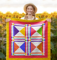 Children's Bliss Wall Quilt | 40x40 Inches # W - 296