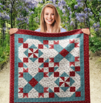 Chains and Locks Wall Quilt | 40x40 Inches # W - 293