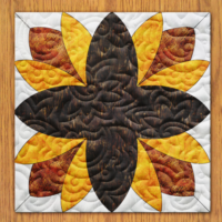 Garden Blossoms Quilt Block Pattern | 6", 8", 10", 12", and 14" Size Versions Included # 300-B-1