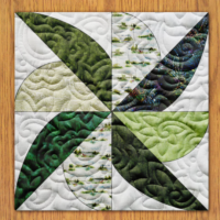Abstract Illusions Quilt Block Pattern | 6", 8", 10", 12", and 14" Size Versions Included # 301-B-1