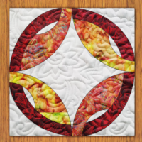 Illusionist's Rings Quilt Block Pattern | 6", 8", 10", 12", and 14" Size Versions Included # 354-B-1