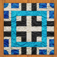 Window Tiles Quilt Block Pattern | 6", 8", 10", 12", and 14" Size Versions Included # 390-B-1