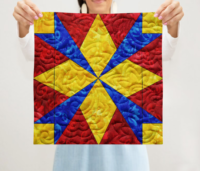 Honeysuckle Quilt Block Pattern | 16", 18", 20", 22", and 24" Size Versions Included # 317-B-2