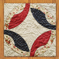 Illusionist's Rings Quilt Block Pattern | 16", 18", 20", 22", and 24" Size Versions Included # 354-B-2