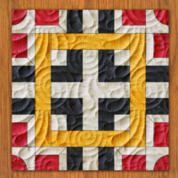 Window Tiles Quilt Block Pattern | 16", 28", 20", 22", and 24" Size Versions Included # 390-B-2