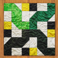 Cross Fold Nine Patch Quilt Block Pattern | 16", 18", 20", 22", and 24" Size Versions Included # 435-B-2