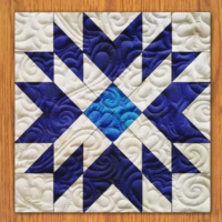 Phoenix Blaze Quilt Block Pattern | 16", 18", 20", 22", and 24" Size Versions Included # 432-B-2
