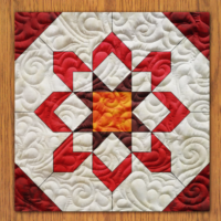 Daisy Dance Quilt Block Pattern | 16", 18", 20", 22", and 24" Size Versions Included # 327-B-2