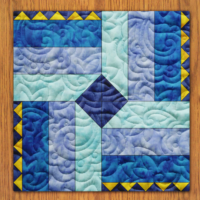 Puzzle Fang Quilt Block Pattern | 6", 8", 10", 12", and 14" Size Versions Included # 330-B-3