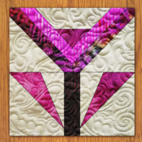 Honeysuckle Quilt Block Pattern | 6", 8", 10", 12", and 14" Size Versions Included # 317-B-3