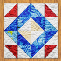Alabama Mosaic Quilt Block Pattern | 16", 18", 20", 22", and 24" Size Versions Included # 302-B-4