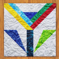 Honeysuckle Quilt Block Pattern | 16", 18", 20", 22", and 24" Size Versions Included # 317-B-4