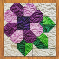 Dancing Sunflower Block Pattern | 16, 18, 20, 22, and 24 Inch Size Versions Included # 470-B-2