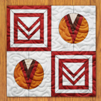 Attic Window Quilt Block Pattern | 6", 8", 10", 12", and 14" Size Versions Included # 428-B-1