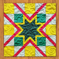 Stars Out the Box Quilt Block Pattern | 6", 8", 10", 12", and 14" Size Versions Included # 471-B-1